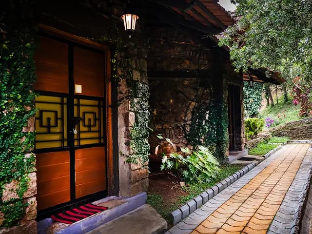 Resort with mountain view