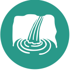 Trekking by the Waterfall